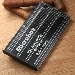 20tlg HSS Tiny Micro 0,3mm-1,6mm Spiralbohrer Bit Set Modellbau Handwerk Werkzeug mit Koffer - Bild 1 von 12