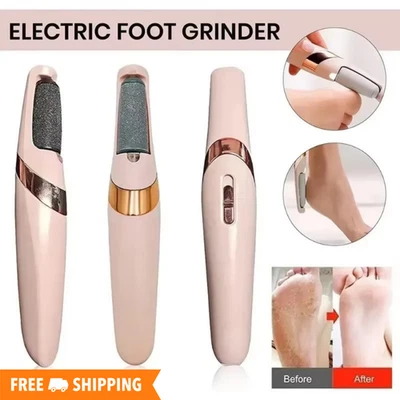 NEW USB Electric Foot Pedicure Grinder Dead Skin Callus Remover Roller Pink Gift - Image 1 of 4