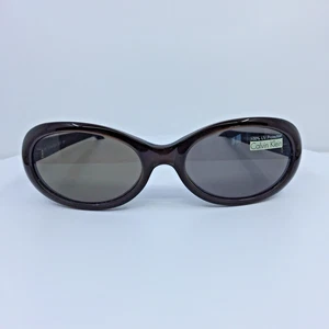 New VINTAGE CALVIN KLEIN Sunglasses CK 736-S Col. 095 Brown Size: 52-18mm Italy - Picture 1 of 14
