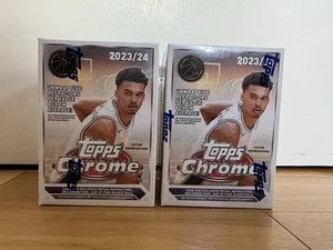 2023-24 Topps Chrome Basketball Blaster Box, 2 Box Lot, SEALED - Picture 1 of 6