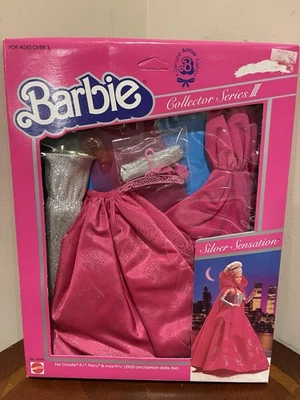 Vestido Barbie Collector Series III Moda Prata Sensation 1983 Mattel 7438 - Imagem 1 de 2