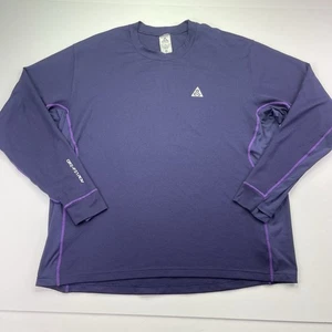 Nike ACG Shirt Herren 2XL Dri-Fit Thermo Sweatshirt Lila - Bild 1 von 9