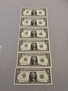 Federal Reserve Notes With Consecutive Serial Numbers - Picture 1 of 2
