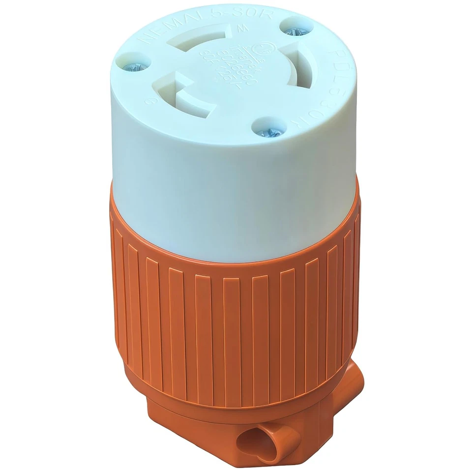 NEMA L5-30R Receptor de Bloqueo Generador Bloqueo Giratorio Bloqueo Adaptador Conector, 30A 125V Foto 1 de 4