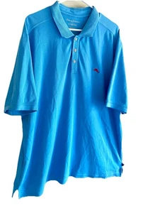 Tommy Bahama Mens XXL Light Blue Island Zone Poly Shirt - Picture 1 of 3