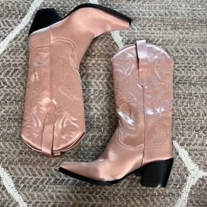 Jeffrey Campbell x Free People Dagget Boot Muave Pink Sz 7.5 - Picture 1 of 11