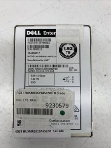 SSD SAS 1,92 To 2,5" Dell HUSMR1619ASS200 - Occasion - Photo 1/3