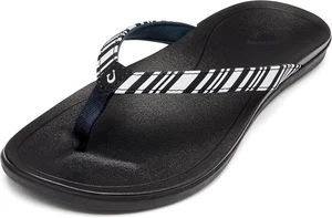 OLUKAI HO'OPIO Women's Sandals - Size 9 - Blue Depth/Stripe - NWT - Picture 1 of 4