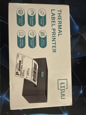 Термопринтер 4 x 6 Bluetooth доставка этикетка принтер Liiuu новый серый - Изображение 1 из 4