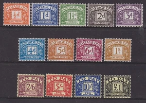 GB QE2 D56-D68 1959 Postage Due Set MOUNTED MINT (MH) STAMPS - Picture 1 of 1