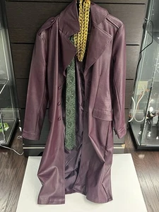 Hot Topic DC Suicide Squad Cosplay Joker Trench Coat MEN’S SMALL Jacket & Tie. - Picture 1 of 5