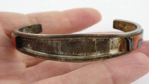 Duran Gasper NA Zuni Southwestern Sterling Silver DAMAGED Cuff Bracelet AS IS - Picture 1 of 19