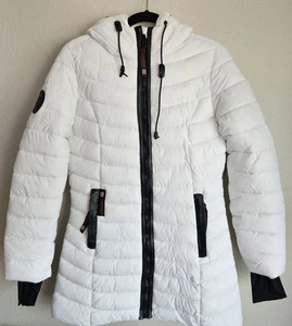 Canada Weather Gear Full Length White Puffer Jacket Women's Size Small - Picture 1 of 9
