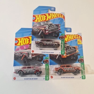 Hot Wheels ZAMAC ‘55 Chevy Bel Air Gasser (3 color variations) - Image 1 of 4