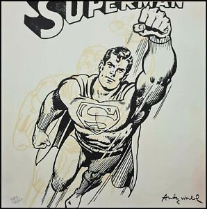 ANDY WARHOL * Superman * lithograph * limited # xx/2400 CMOA signed