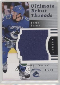 2017 Ultimate Collection 2007-08 Retro Debut Threads /99 Brock Boeser Rookie RC