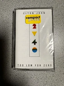 Elton John Too Low For Zero Cassette  *New Sealed - Picture 1 of 2