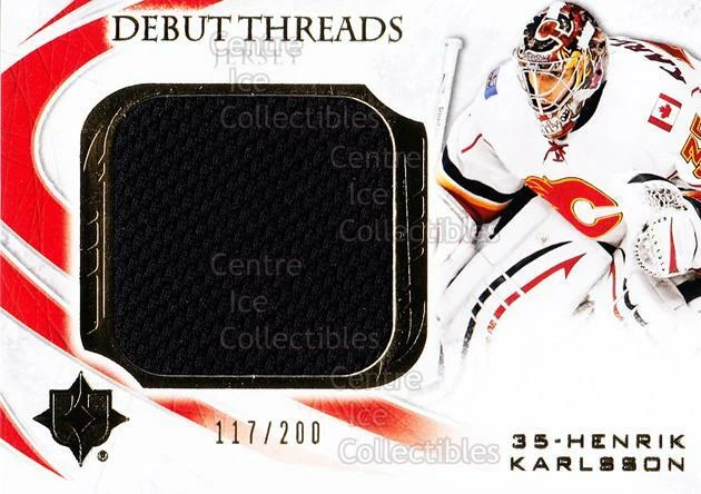2010-11 UD Ultimate Collection Debut Thread #HK Henrik Karlsson - Image 1 of 1
