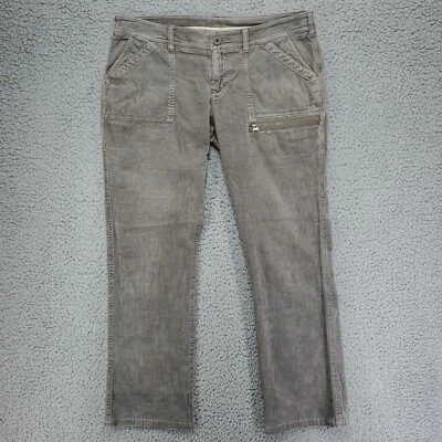 The North Face Cordurouy Pants Women's 12 (35x30) Gray Stretch Cotton Casual - Изображение 1 из 4