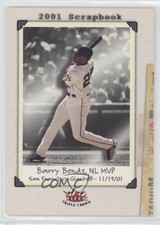 2002 Fleer Triple Crown 2001 Scrapbook Barry Bonds #248