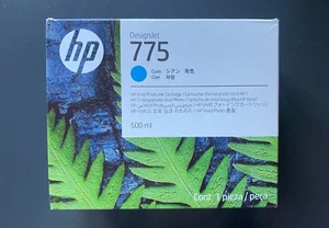 Genuine HP 775 Ink - CYAN / DESIGNJET Z6 PRO (INC VAT) BOXED 12/2025 - Picture 1 of 1