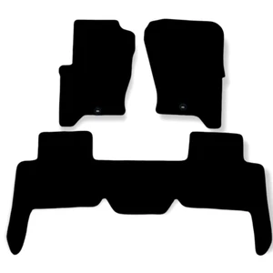 Car Floor Mats Velour For Land Rover Discovery 4 Waterproof Black Carpet Liners - Picture 1 of 11