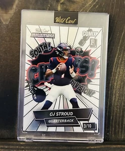 CJ Stroud 2023 Wild Card Alumination Comix Silver Red Rainbow RC 3/10 Texans - Picture 1 of 2