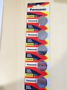 5 pc Carded CR2430 Battery 3V Lithium Coin Cell DL2430 Expire 12/2033 - Picture 1 of 3