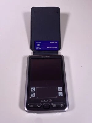 Sony Clie PEG-SL10 Vintage Palm PDA Computer with 128MB Card - Tested Working VG - Image 1 of 4