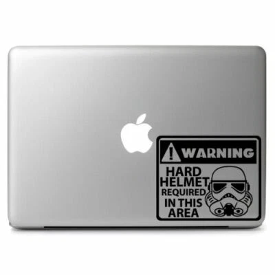 Star Wars Stormtrooper Warning Decal Sticker for Macbook Laptop Car Window Wall - Image 1 of 3