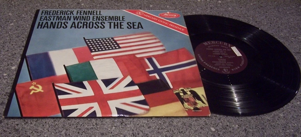 Frederick Fennell "Hands Across The Sea" MERCURY LIVING PRESENCE LP EASTMAN WIND - Image 1 of 1