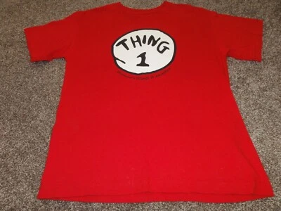 CAMISA DISFRAZ HALLOWEEN NIÑOS DR. SEUSS COSA ROJA 1 ONE TALLA GRANDE Foto 1 de 4