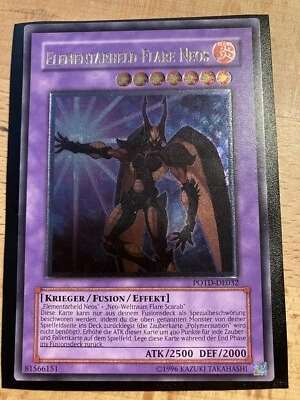 Yu-Gi-Oh! Elementarheld Flare Neos POTD-DE032 Ultimate Rare Near Mint Los1 - Bild 1 von 4
