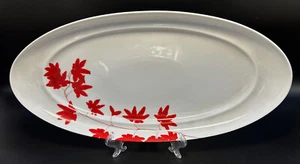 Mikasa Pure Red 18 1/4" Oval Platter Excellent Condition Free Shipping - Picture 1 of 2