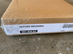 IKEA EKTORP BROMMA Fußhocker Ottomane Bezug Schonbezug - Idemo hellbraun/ geöffnet - Bild 1 von 2