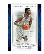 ANDREW WIGGINS 2015 NATIONAL TREASURES COLLEGIATE ROOKIE RC #7 /99 WARRIORS