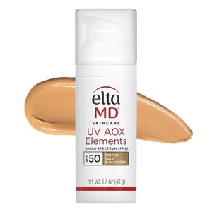 EltaMD UV AOX Elements Tinted Mineral Face Sunscreen Lotion, Tinted Moisturizer - Picture 1 of 2