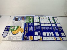 1987 Kraft Home Plate Heroes Never Folded 24 Uncut Panels/Boxes Complete Set VR4