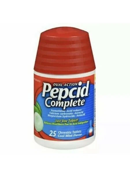 Pepcid Completo Doble Acción - Sabor Fresco Como Nuevo - 25 Comprimidos Masticables Exp 05/2027 Foto 1 de 1