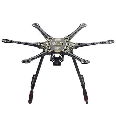 S550 F550 Upgrade Hexacopter Fuselage Frame Kit PCB w/Carbon Fiber Landing Gear  - Image 1 of 4