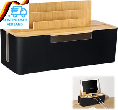 Kabelmanagement Box Kabelbox Kabel Organizer Aufbewahrungsbox Zum Verstecken Und - Bild 1 von 4