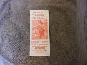Minneapolis Millers Media Guide 1960 Anuario Carl Yastrzemski Roster 1959 AA #1 - Imagen 1 de 5
