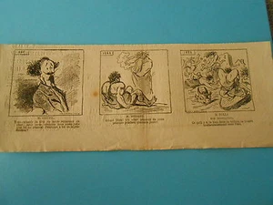 Caricature 1877 - Vignettes Salon M. Goupil M. Médard et M. Roll - Imagen 1 de 1