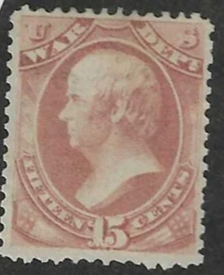 USA Scott # O90 15c War Dept Official Stamp Cat $85  Mint H - Image 1 of 4