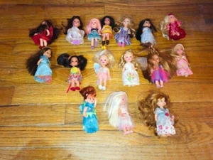 Lot of 16 Mattel Kelly & Friends Barbie Dolls Vintage Clothes Accessories - Picture 1 of 1