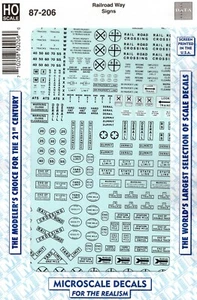 HO Skala Mikroskala 87-206 Eisenbahn Vorfahrtsrecht schwarz Schriftzug Schilder Aufkleber Set - Bild 1 von 2
