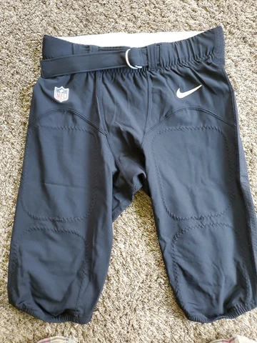2014 New Orleans Saints Team Issued Nike NFL Black Jersey Pants w/ Belt 40 Game Cover