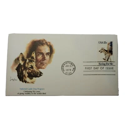 #1787 FDC 1979 Fleetwood 15c Seeing For Me National Guide Dog Program UA - Image 1 of 4