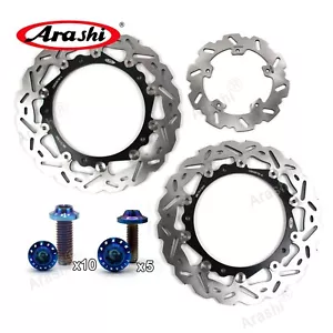 Fit BMW S1000RR ABS 2009-2018 2011 Front Rear Brake Disc Rotor and Bolts Screws - Bild 1 von 15