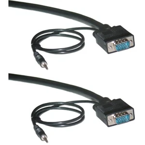 6ft Shielded SVGA Cable with 3.5mm Audio, Double Shielded - Picture 1 of 1